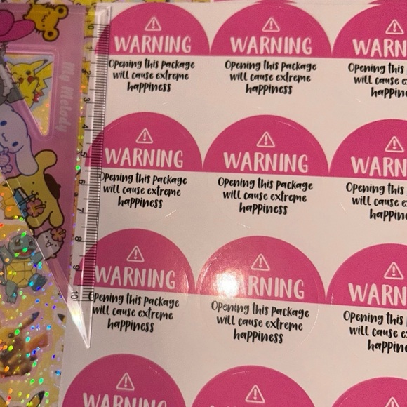Business Sticker Bundle Thank You, Warning, Growth Stickers Bonus Pokemon Sheet! - Picture 10 of 11